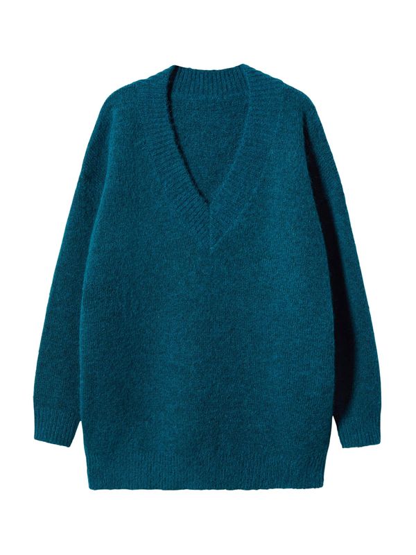 MANGO MANGO Пуловер 'Anec'  петрол