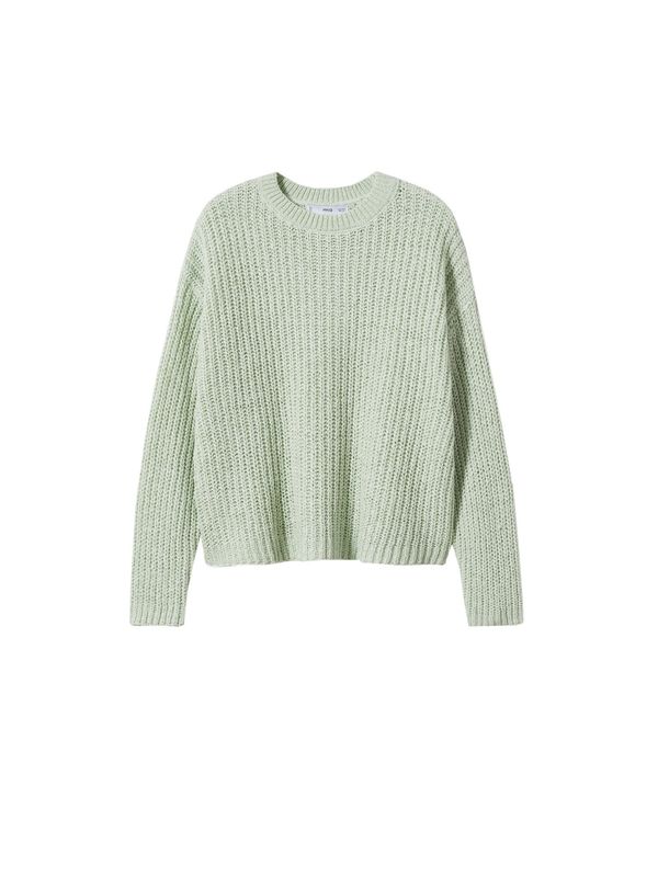 MANGO MANGO Пуловер 'Arandano'  пастелно зелено