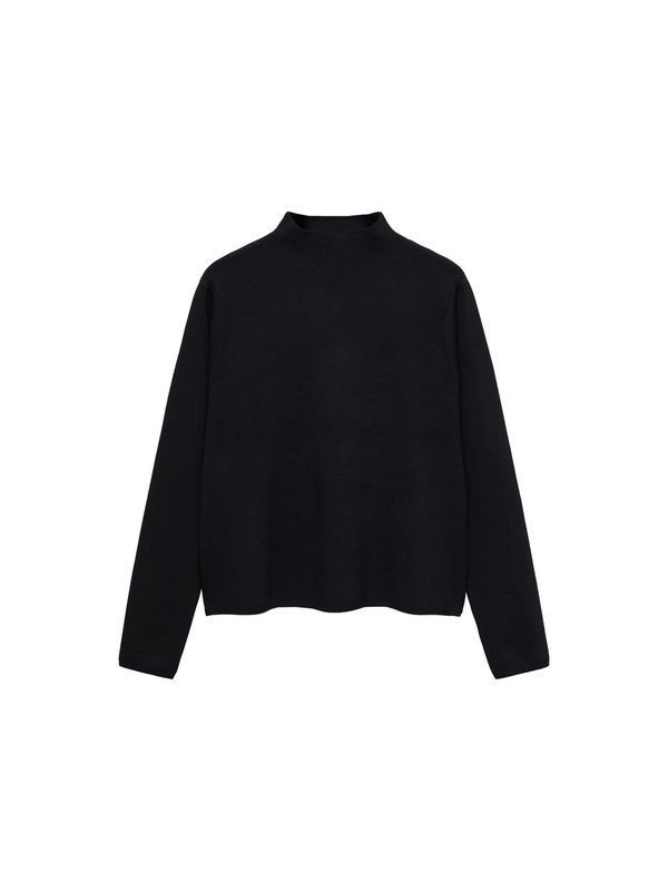 MANGO MANGO Пуловер 'CHIMNEY'  черно