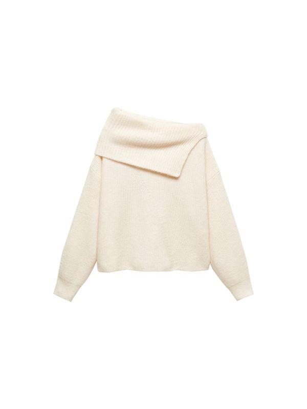 MANGO MANGO Пуловер 'Cisne'  екрю