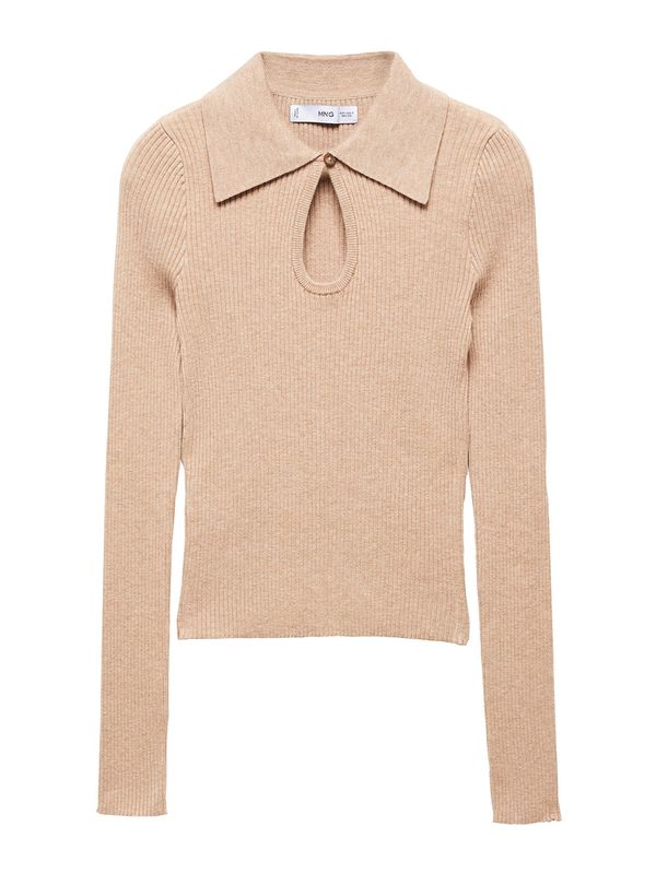 MANGO MANGO Пуловер 'COLETAS'  светлокафяво