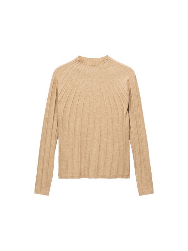 MANGO MANGO Пуловер 'FLURRY'  светлокафяво