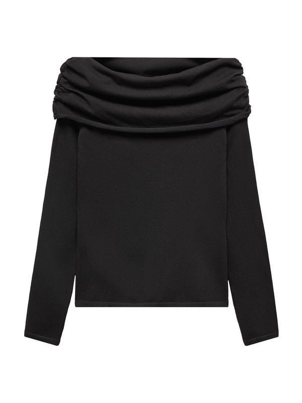 MANGO MANGO Пуловер 'GLOWUP'  черно