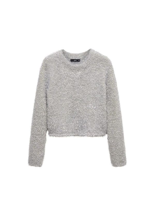 MANGO MANGO Пуловер 'Ilenia'  сребърно сиво
