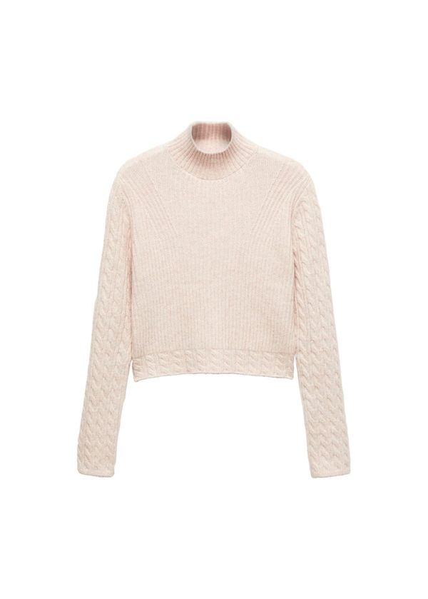 MANGO MANGO Пуловер 'jade'  светлорозово