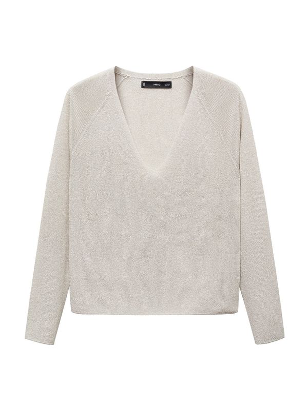 MANGO MANGO Пуловер 'Kling'  сребърно