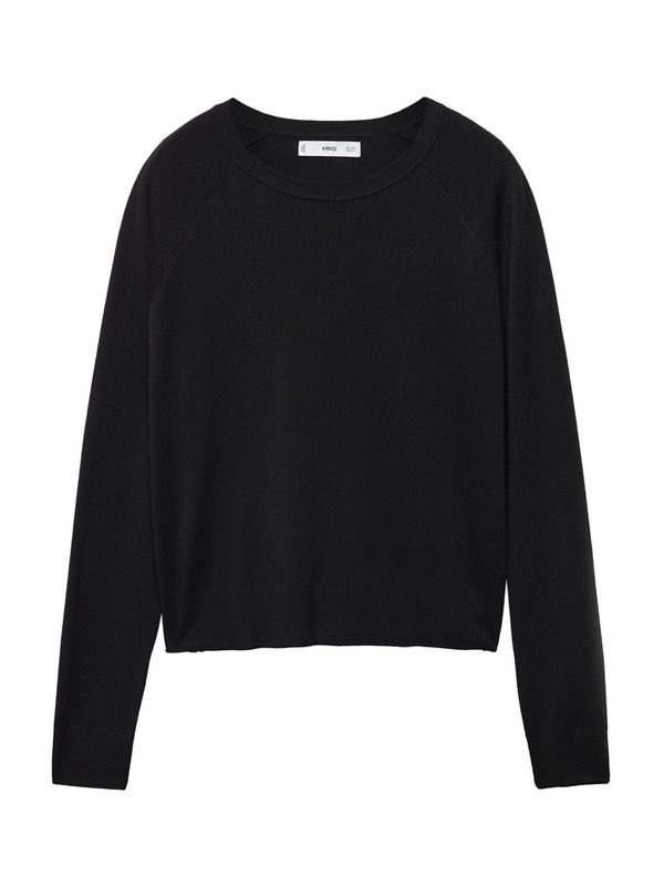 MANGO MANGO Пуловер 'LUCCA'  черно