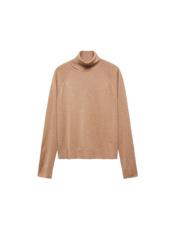 MANGO MANGO Пуловер 'LUCCAC'  светлокафяво