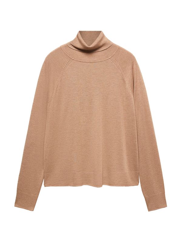 MANGO MANGO Пуловер 'LUCCAC'  светлокафяво