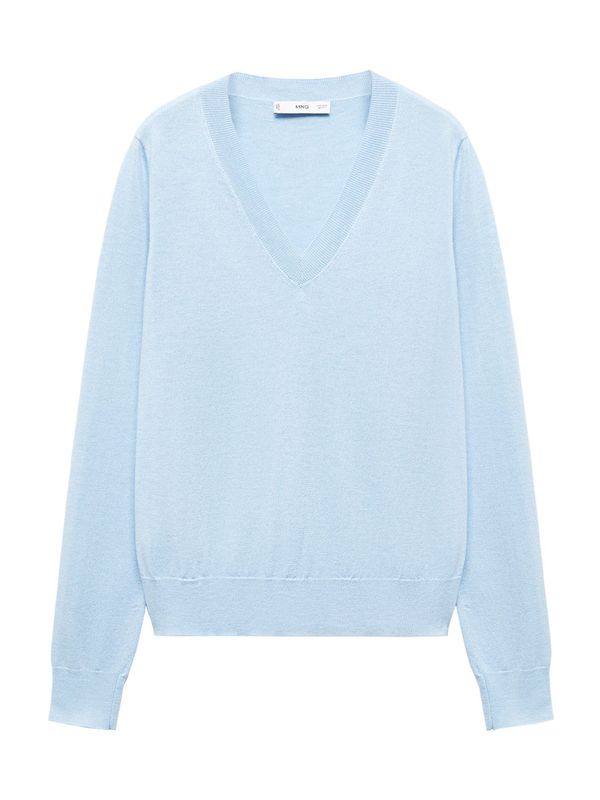 MANGO MANGO Пуловер 'LUKAV'  светлосиньо
