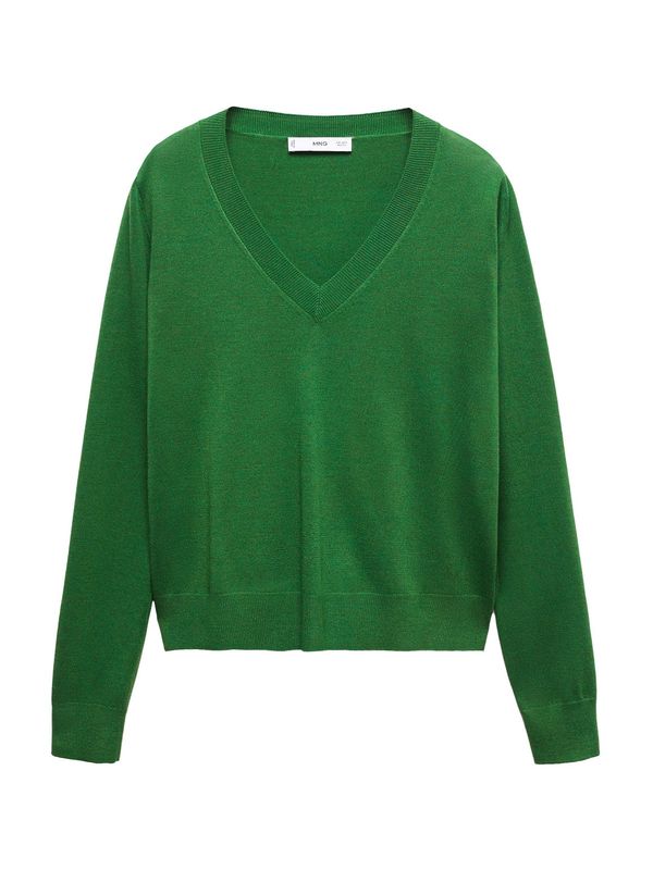 MANGO MANGO Пуловер 'LUKAV'  зелено