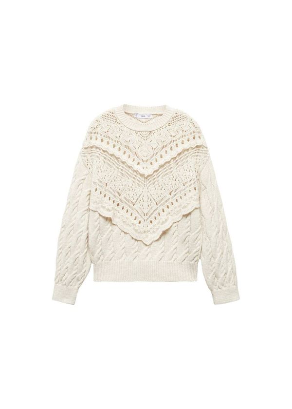 MANGO MANGO Пуловер 'Misa'  екрю