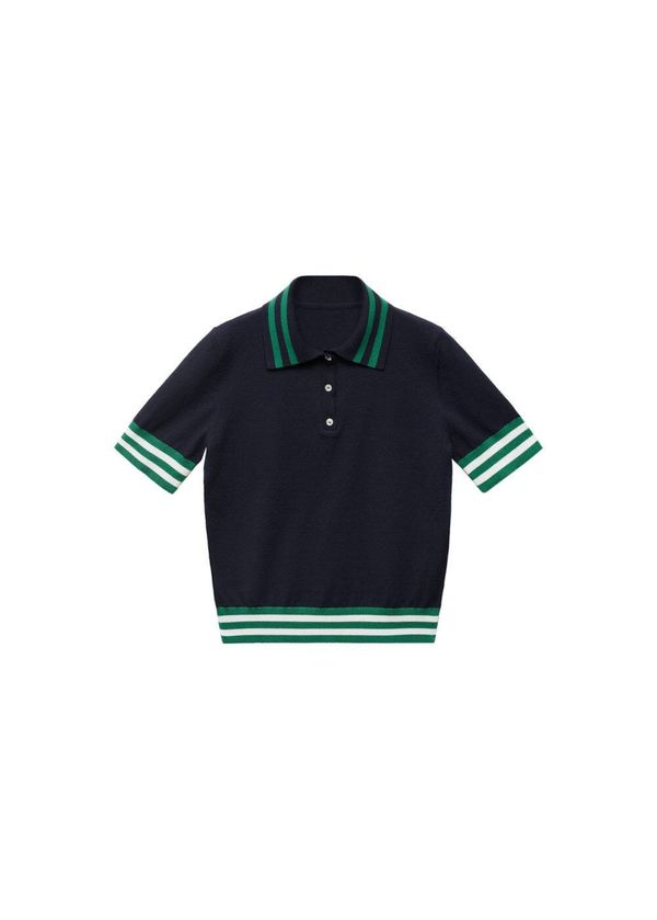 MANGO MANGO Пуловер 'Ralf'  нейви синьо / зелено