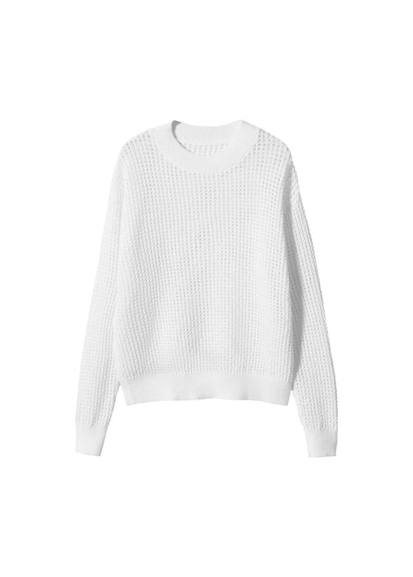 MANGO MANGO Пуловер 'Red'  бяло