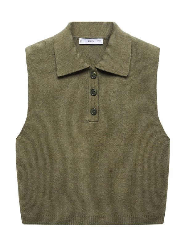 MANGO MANGO Пуловер 'Riccio'  маслина