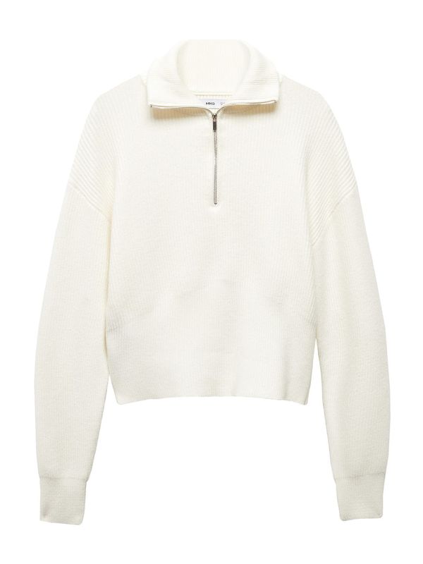 MANGO MANGO Пуловер 'Rolon'  бяло