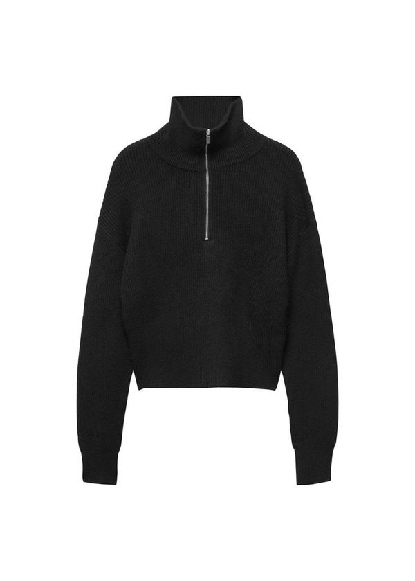 MANGO MANGO Пуловер 'Rolon'  черно