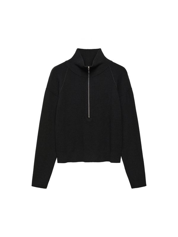 MANGO MANGO Пуловер 'ROLON'  черно