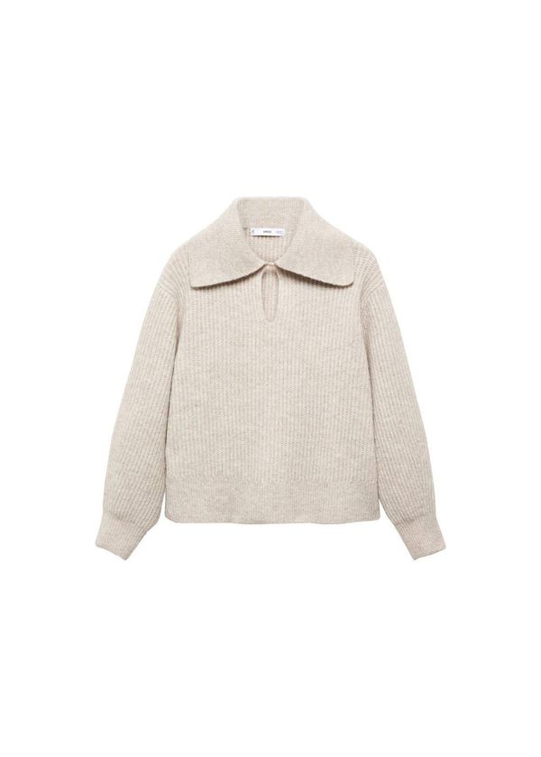 MANGO MANGO Пуловер  светлосиво