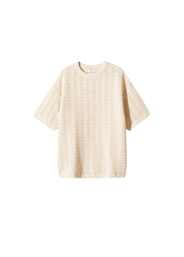 MANGO MANGO Пуловер  телесен цвят