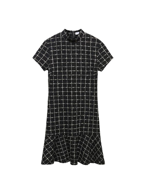 MANGO MANGO Рокля 'Alex'  черно / бяло