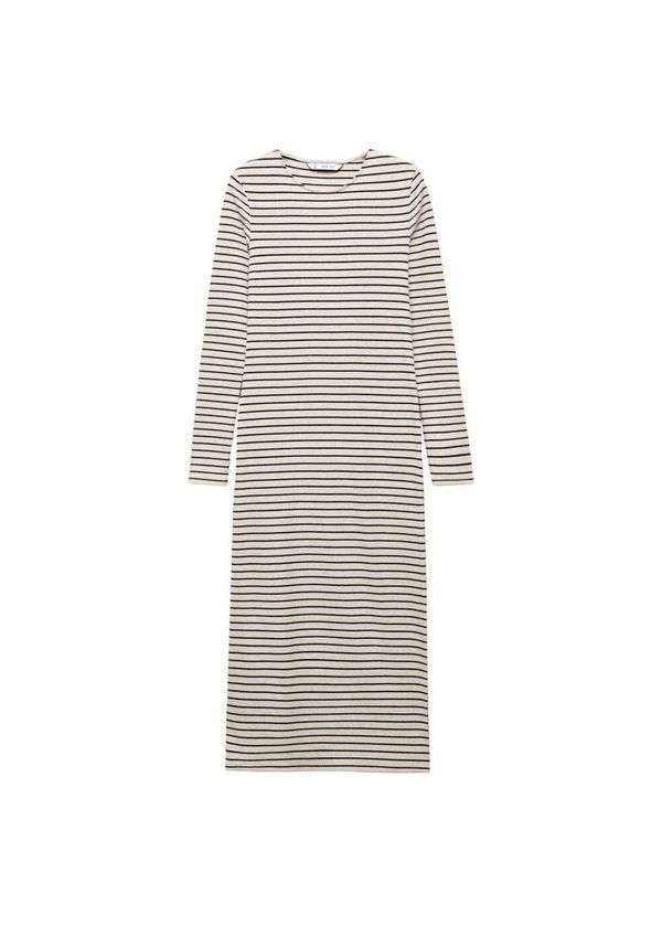 MANGO MANGO Рокля 'Basile'  бежово / черно