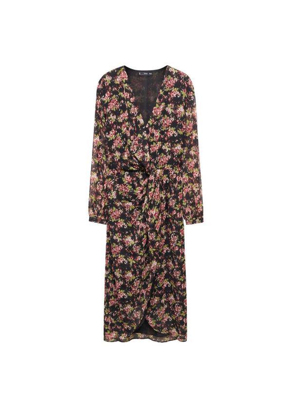 MANGO MANGO Рокля 'Carol'  зелено / бордо / светлочервено / черно