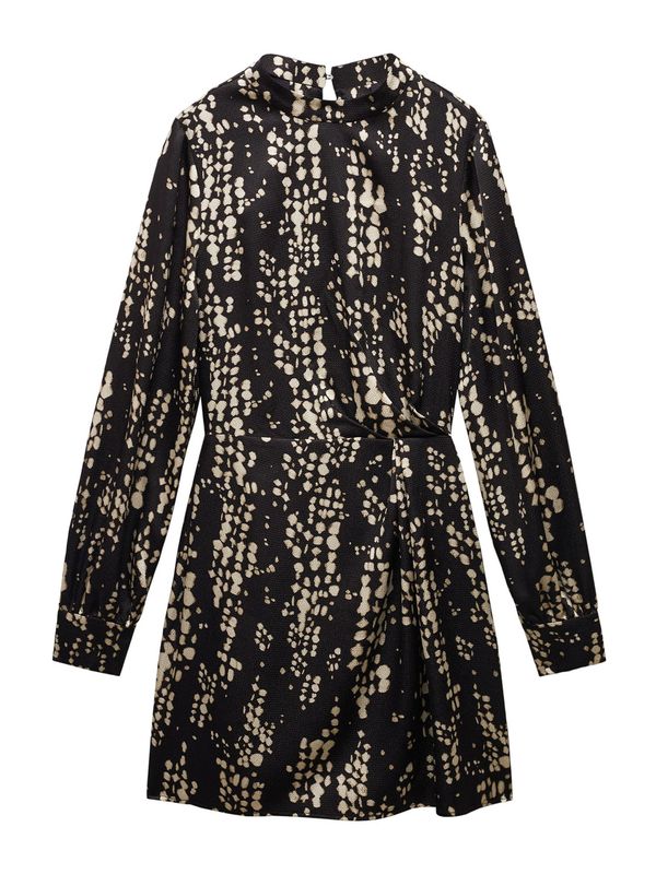 MANGO MANGO Рокля 'COLE'  бежово / черно