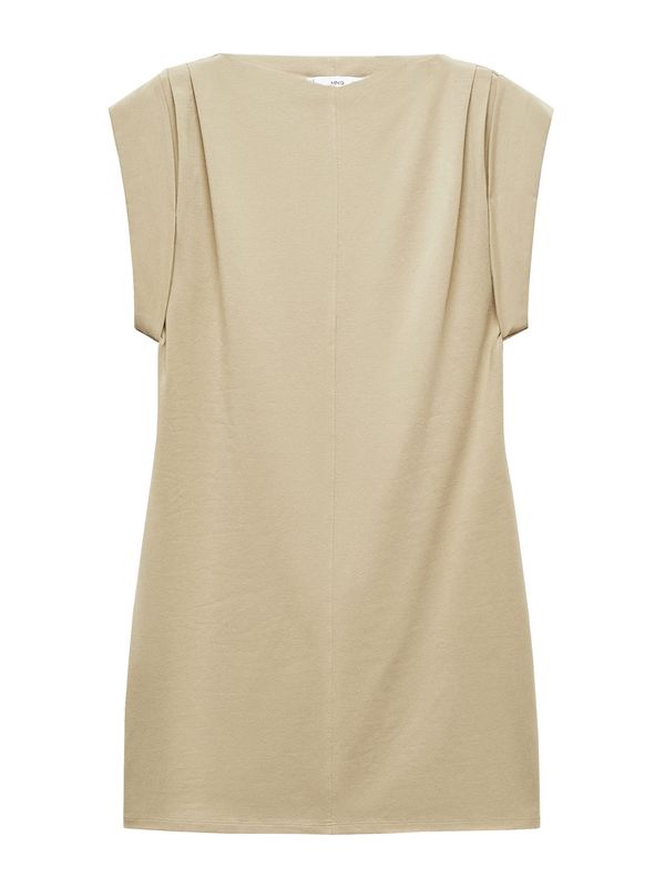 MANGO MANGO Рокля 'Dates'  светлобежово