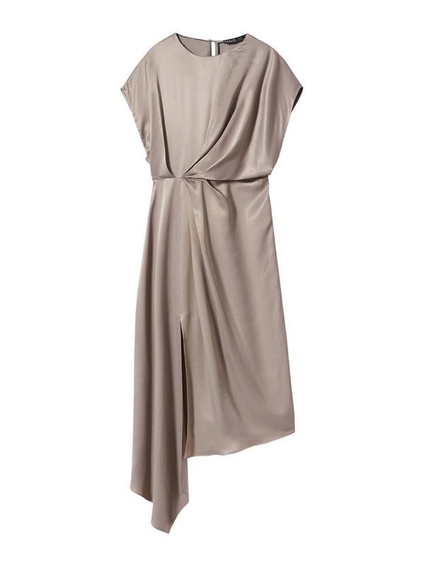 MANGO MANGO Рокля 'Madrid'  сиво-кафяво