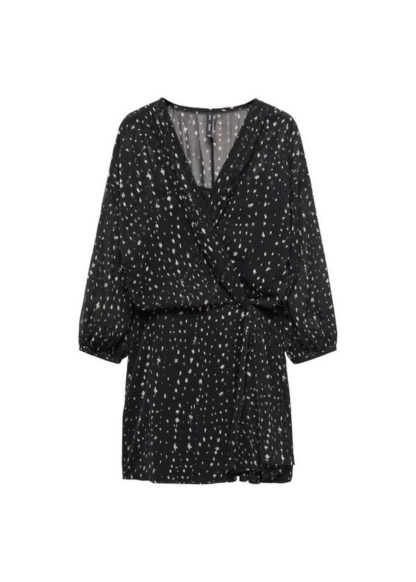 MANGO MANGO Рокля 'Normandi'  черно / бяло