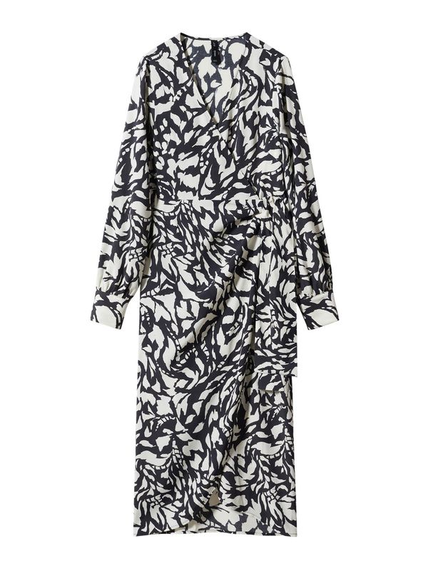 MANGO MANGO Рокля 'Romina'  черно / бяло