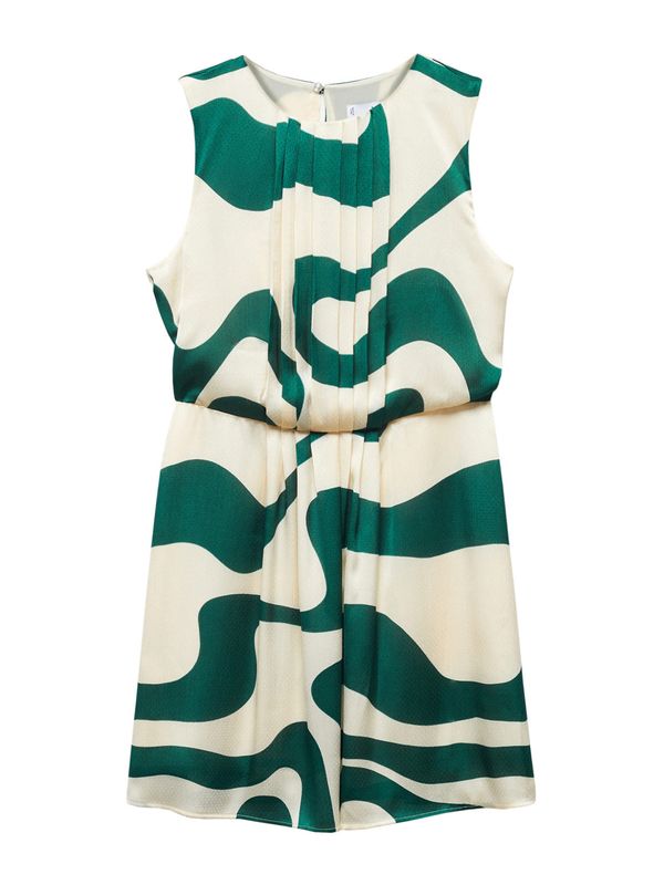 MANGO MANGO Рокля 'ROSA'  бежово / зелено