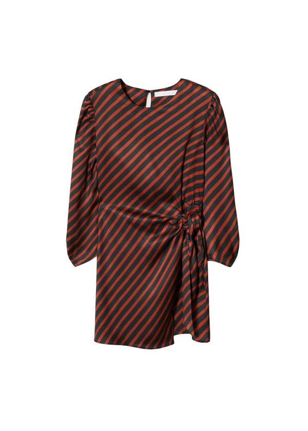 MANGO MANGO Рокля 'Sofi'  тъмнооранжево / черно