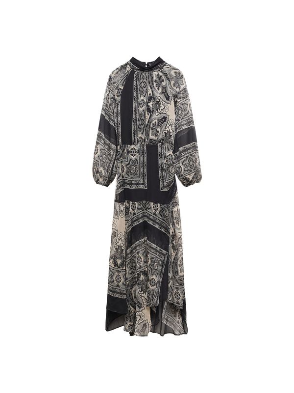 MANGO MANGO Рокля 'STEFI'  кремаво / черно / бяло