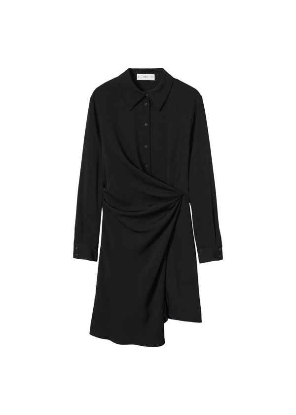MANGO MANGO Рокля тип риза 'Alas2'  черно