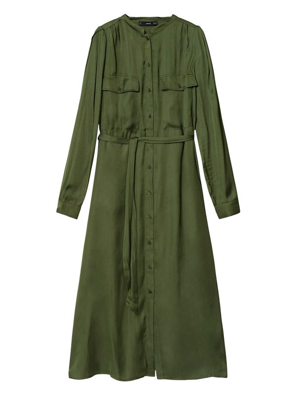 MANGO MANGO Рокля тип риза 'DOMINIC'  маслина