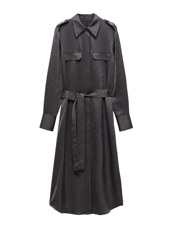 MANGO MANGO Рокля тип риза 'Jana'  нощно синьо