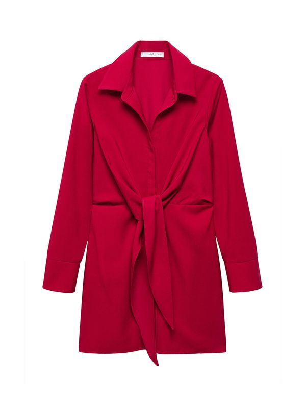 MANGO MANGO Рокля тип риза 'SANSE'  червено