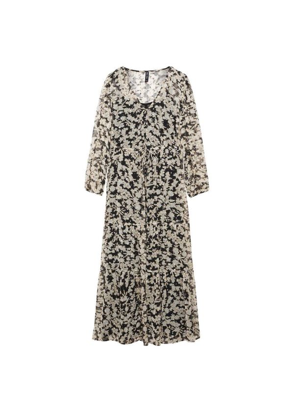 MANGO MANGO Рокля 'Youth'  злато / пастелно зелено / черно