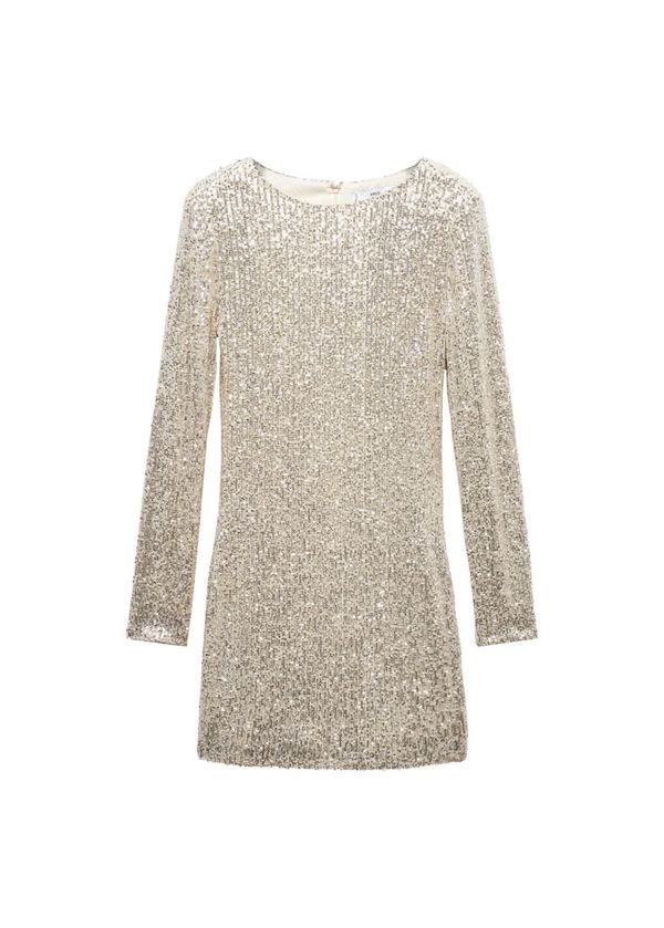 MANGO MANGO Рокля за коктейл 'Xlenjuel'  бежово