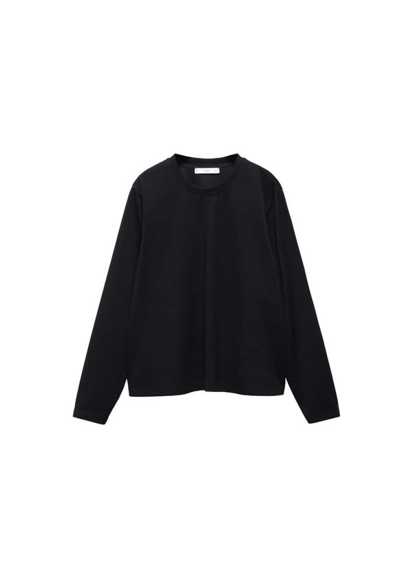 MANGO MANGO Суичър 'Pique'  черно