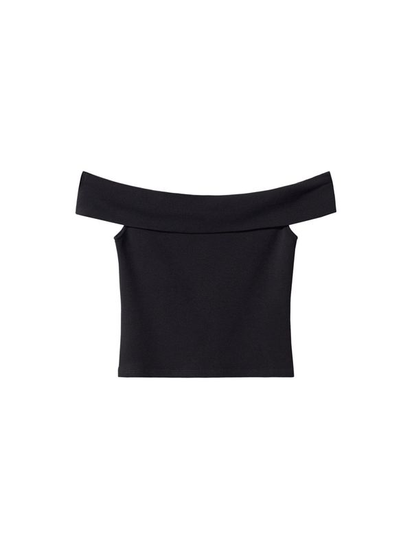 MANGO MANGO Тениска 'BERTA'  черно