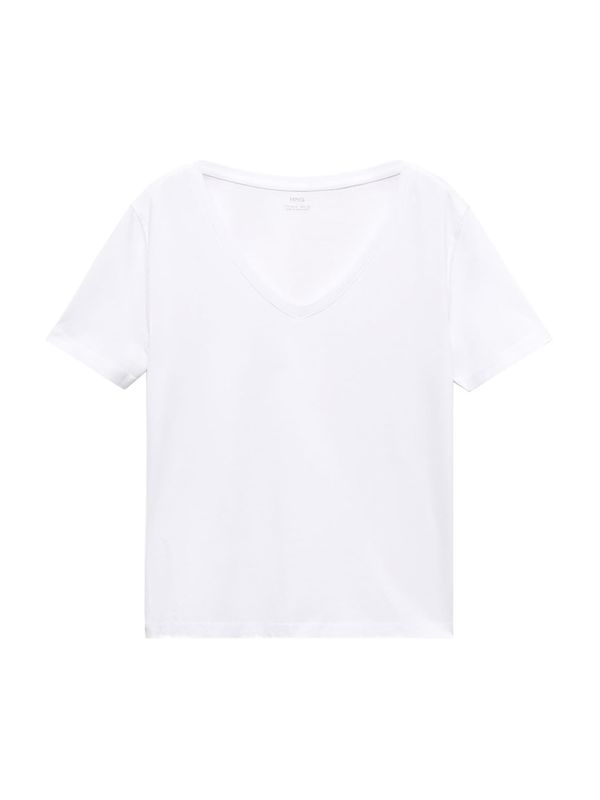 MANGO MANGO Тениска 'CHALAPI'  бяло