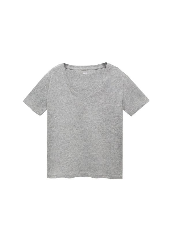 MANGO MANGO Тениска 'CHALAPI'  сив меланж