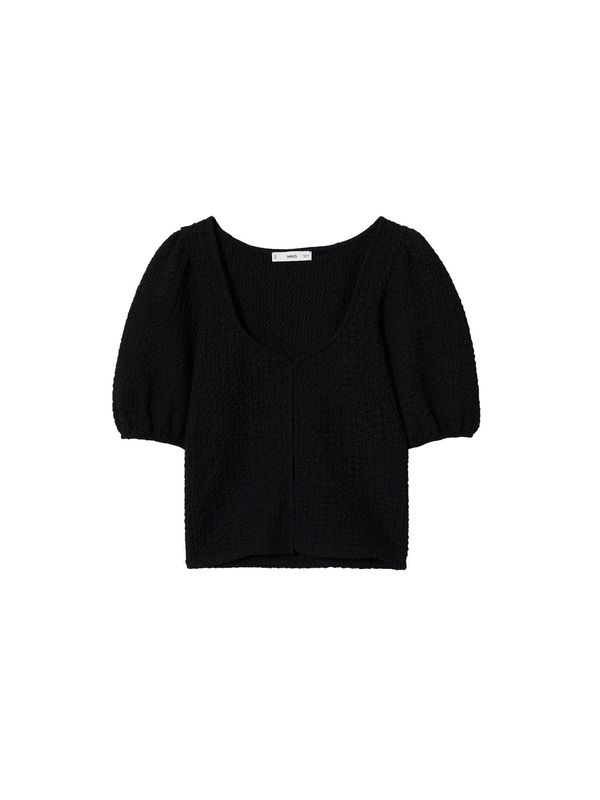 MANGO MANGO Тениска  черно