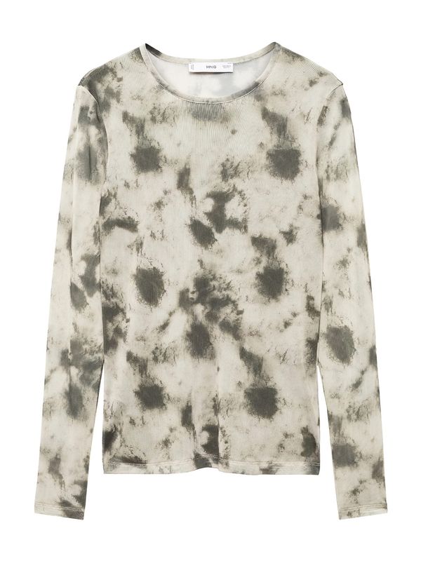 MANGO MANGO Тениска  каки / тъмнозелено