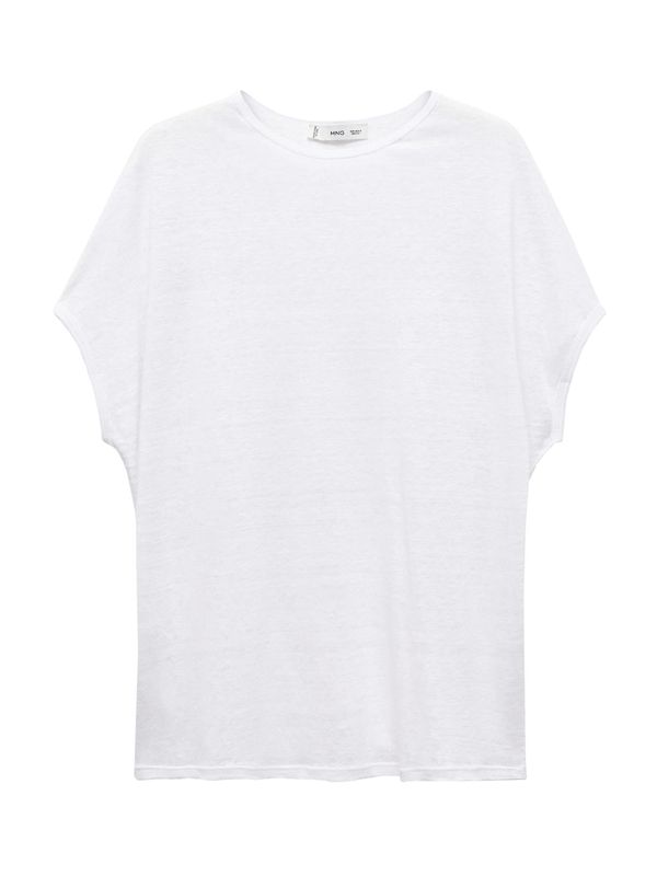 MANGO MANGO Тениска 'LINT'  бяло