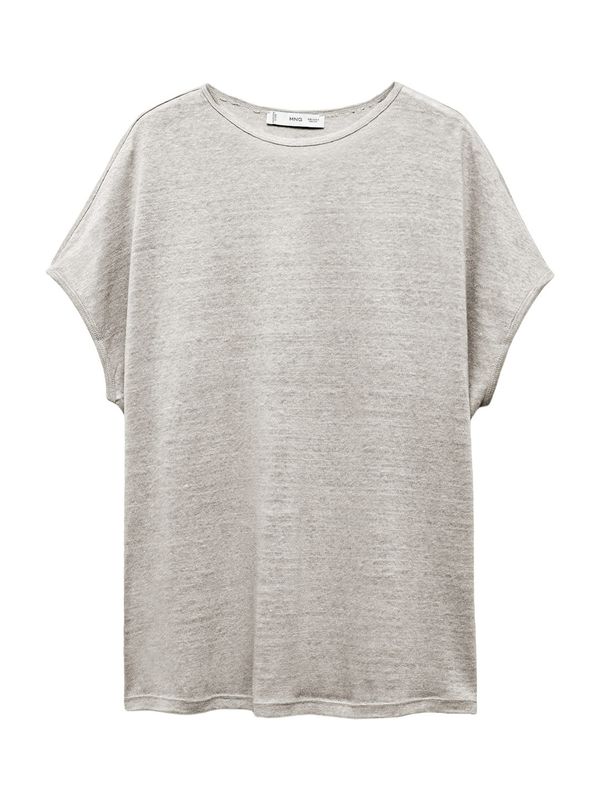 MANGO MANGO Тениска 'LINT'  сиво