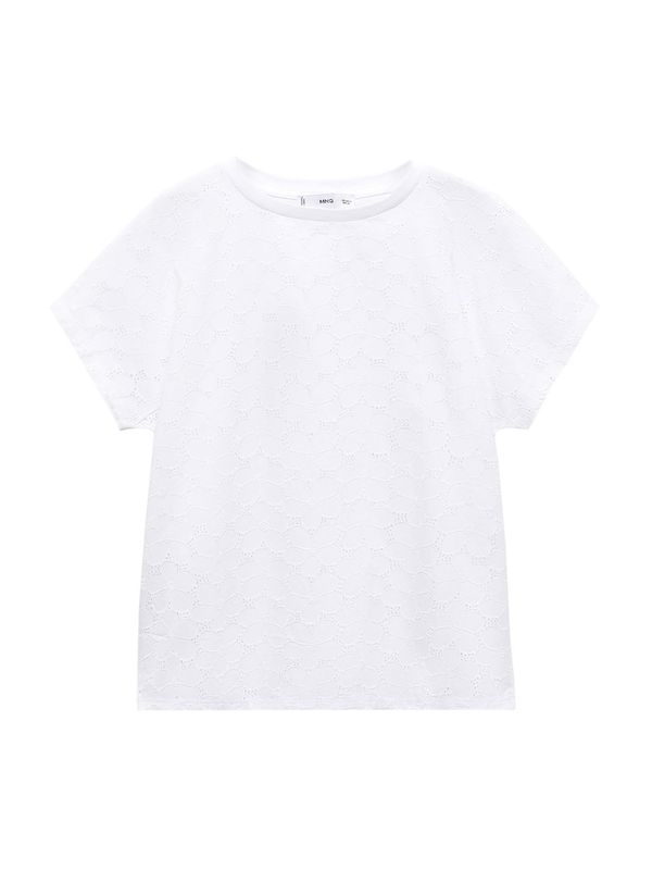 MANGO MANGO Тениска 'LOTUS'  бяло